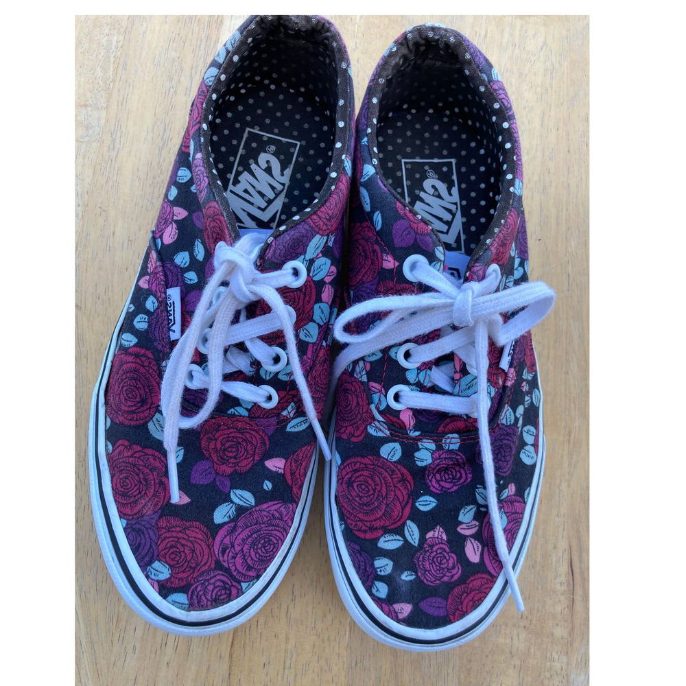 VANS Women's Doheny Romantic Floral Canvas Shoes Size 6.5
